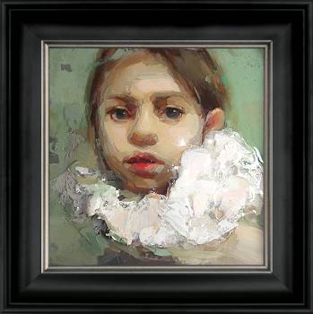 Chiaroschuro | model schilderij in mixed-media van Anne-Rixt Kuik koopt u nu online! ✓Hoogste kwaliteit ✓Veilig betalen ✓Gratis verzending