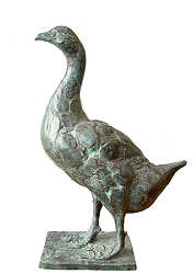 Jonge gans | bronzen beeld van een vogel van Coba koster koopt u nu online! ✓Hoogste kwaliteit & service ✓Veilig betalen ✓Gratis verzending
