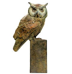 Witwang uil | bronzen beeld van een uil van Coba koster koopt u nu online! ✓Hoogste kwaliteit & service ✓Veilig betalen ✓Gratis verzending