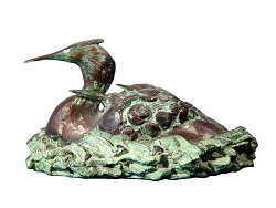 Fuut | bronzen beeld van een vogel van Coba koster koopt u nu online! ✓Hoogste kwaliteit & service ✓Veilig betalen ✓Gratis verzending