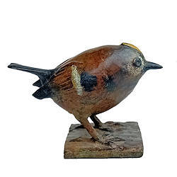 Vuurgoudhaantje | bronzen beeld van een vogeltje van Coba koster koopt u nu online! ✓Hoogste kwaliteit & service ✓Veilig betalen ✓Gratis verzending