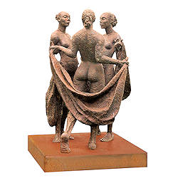 Drie gratiën | model beeld in brons van Edward Vandaele koopt u nu online! ✓Hoogste kwaliteit & service ✓Veilig betalen ✓Gratis verzending