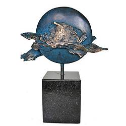 Blue Moon | natuur beeld in brons van Ernest Joachim koopt u nu online! ✓Hoogste kwaliteit & service ✓Veilig betalen ✓Gratis verzending