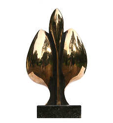 Integrate | abstract bronzen beeld met vormen uit de natuur van Ernest Joachim koopt u nu online! ✓Veilig betalen ✓Gratis verzending