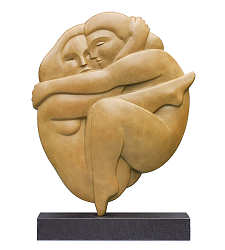 Omhelzing | bronzen beeld van een man en vrouw van Erwin Meijer koopt u nu online! ✓Hoogste kwaliteit ✓Veilig betalen ✓Gratis verzending