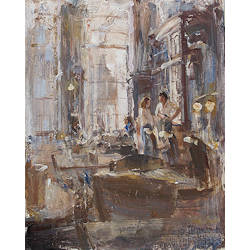 Grand Cafe De Drie Gezusters I | interieur schilderij van Flip Gaasendam koopt u nu online! ✓Hoogste kwaliteit ✓Veilig betalen ✓Gratis verzending