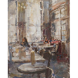 Grand Cafe De Drie Gezusters II | interieur schilderij van Flip Gaasendam koopt u nu online! ✓Hoogste kwaliteit ✓Veilig betalen ✓Gratis verzending