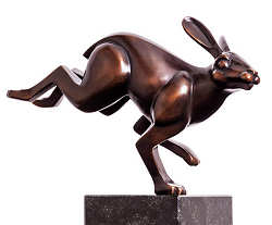 Haas | bronzen beeld van Frans van Straaten koopt u nu online! ✓Hoogste kwaliteit & service ✓Veilig betalen ✓Gratis verzending