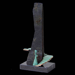 A new way | bronzen beeld van Frans van Straaten koopt u nu online! ✓Hoogste kwaliteit & service ✓Veilig betalen ✓Gratis verzending