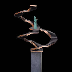 Open minded | bronzen beeld van Frans van Straaten koopt u nu online! ✓Hoogste kwaliteit & service ✓Veilig betalen ✓Gratis verzending