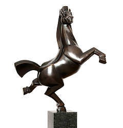 Wild horse V | bronzen beeld van een paard van Frans van Straaten koopt u nu online! ✓Hoogste kwaliteit ✓Veilig betalen ✓Gratis verzending