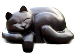 Weltevreden | groot bronzen beeld van een poes van Frans van Straaten koopt u nu online! ✓Veilig betalen ✓Gratis verzending