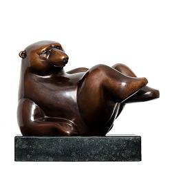 Blije ijsbeer | bronzen dieren beeld van Frans van Straaten koopt u nu online! ✓Hoogste kwaliteit & service ✓Veilig betalen ✓Gratis verzending