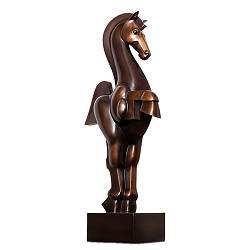 Paraderen | bronzen beeld van een dansend paard van Frans van Straaten koopt u nu online! ✓Veilig betalen ✓Gratis verzending