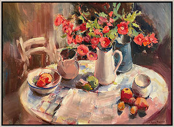 Binnenvallend licht | stilleven schilderij  van Hans Musters koopt u nu online! ✓Hoogste kwaliteit & service ✓Veilig betalen ✓Gratis verzending