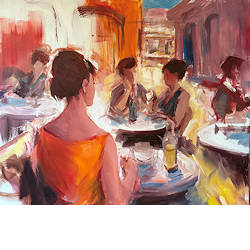 Zomer | model schilderij  van Hans Musters koopt u nu online! ✓Hoogste kwaliteit & service ✓Veilig betalen ✓Gratis verzending