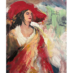 Hautain | model schilderij  van Hans Musters koopt u nu online! ✓Hoogste kwaliteit & service ✓Veilig betalen ✓Gratis verzending