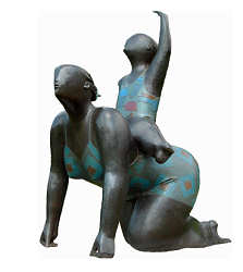 Kruiper | bronzen beeld van een vrouw met kind van Jan de Graaf koopt u nu online! ✓Hoogste kwaliteit ✓Veilig betalen ✓Gratis verzending