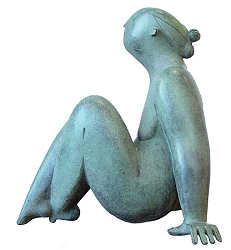 Bottom up | bronzen beeld van een vrouw van Jan de Graaf koopt u nu online! ✓Hoogste kwaliteit & service ✓Veilig betalen ✓Gratis verzending