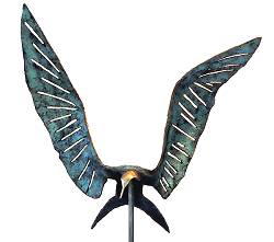 De evenwichtskunstenaar | vogel beeld in brons van Leon Veerman koopt u nu online! ✓Hoogste kwaliteit ✓Veilig betalen ✓Gratis verzending