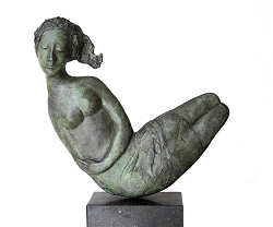 Luna | bronzen beeld van een vrouw van Marion Visione koopt u nu online! ✓Hoogste kwaliteit & service ✓Veilig betalen ✓Gratis verzending