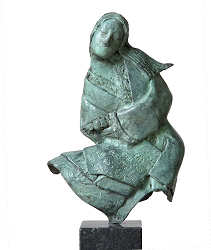 studie voor Bezinning | bronzen beeld van een vrouw van Marion Visione koopt u nu online! ✓Veilig betalen ✓Gratis verzending