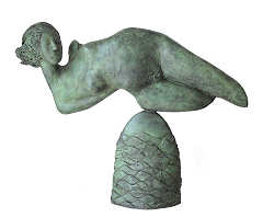 Mare | bronzen beeld van een vrouw van Marion Visione koopt u nu online! ✓Hoogste kwaliteit & service ✓Veilig betalen ✓Gratis verzending