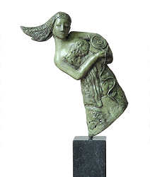 Ariadne | bronzen beeld van een vrouw van Marion Visione koopt u nu online! ✓Hoogste kwaliteit & service ✓Veilig betalen ✓Gratis verzending