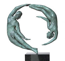 Amore | bronzen beeld van een man en vrouw van Marion Visione koopt u nu online! ✓Hoogste kwaliteit ✓Veilig betalen ✓Gratis verzending