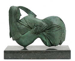 Liefdesbrief | bronzen beeld van een vrouw van Marion Visione koopt u nu online! ✓Hoogste kwaliteit ✓Veilig betalen ✓Gratis verzending