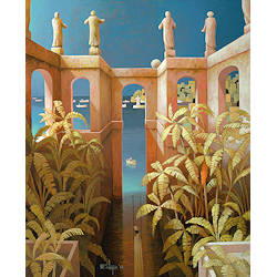 De vrouw uit het Oosten | schilderij van Michiel Schrijver koopt u nu online! ✓Hoogste kwaliteit & service ✓Veilig betalen ✓Gratis verzending