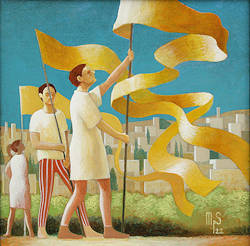 ZeeStreken 18 | architectuur schilderij van Michiel Schrijver koopt u nu online! ✓Hoogste kwaliteit & service ✓Veilig betalen ✓Gratis verzending