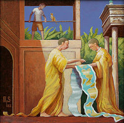 ZeeStreken 24 | architectuur schilderij van Michiel Schrijver koopt u nu online! ✓Hoogste kwaliteit & service ✓Veilig betalen ✓Gratis verzending