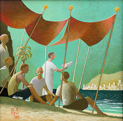 ZeeStreken 28 | architectuur schilderij van Michiel Schrijver koopt u nu online! ✓Hoogste kwaliteit & service ✓Veilig betalen ✓Gratis verzending