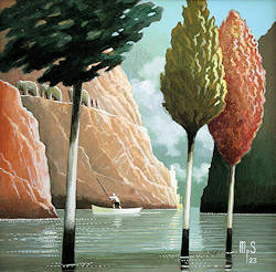 Zicht 6 | architectuur schilderij van Michiel Schrijver koopt u nu online! ✓Hoogste kwaliteit & service ✓Veilig betalen ✓Gratis verzending