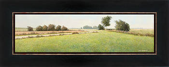 Langs de poldersloot | landschap schilderij van Peter Durieux koopt u nu online! ✓Hoogste kwaliteit & service ✓Veilig betalen ✓Gratis verzending