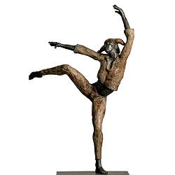 Harlekijn | model-mensen beeld in brons van Romee Kanis koopt u nu online! ✓Hoogste kwaliteit & service ✓Veilig betalen ✓Gratis verzending