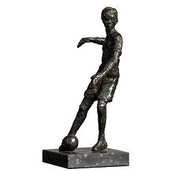 Voetballertje | model-mensen beeld in brons van Romee Kanis koopt u nu online! ✓Hoogste kwaliteit & service ✓Veilig betalen ✓Gratis verzending
